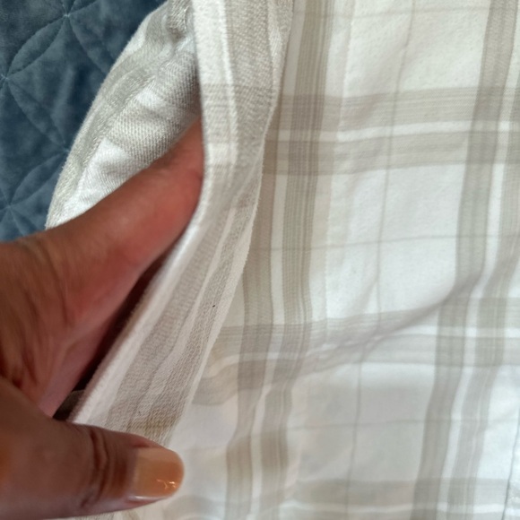 Jachs White and Gray Casual Button Down Shirt - Picture 9 of 10